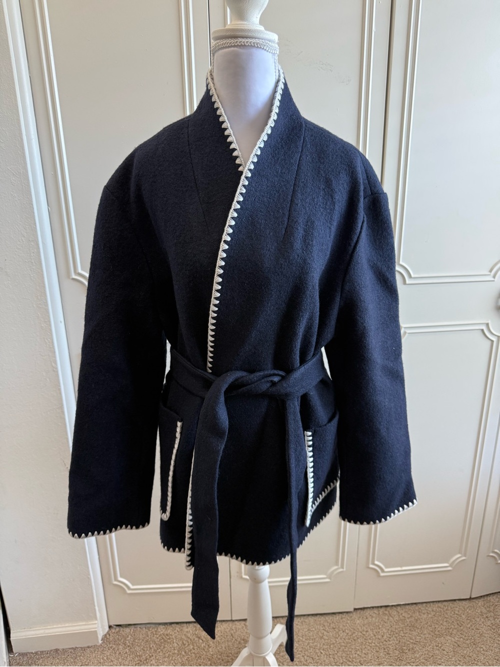 Boden Belted Wrap Coat